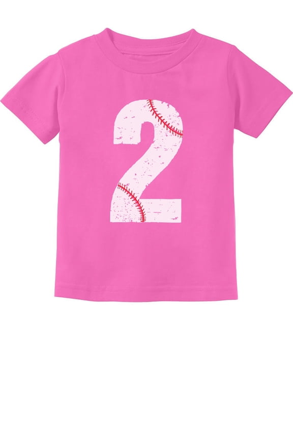 Boys Unisex 2nd Birthday Gift Baseball Graphic Tee Birthday Gift for 2 Year Old Birthday Shirts for Baby Boy Gift for Two Year Old Birthday Party Birthday B Day Toddler Kids Graphic T Shirt