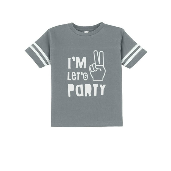 Tstars Boys Unisex 2nd Birthday Gift Shirt Birthday Gift for 2 Year Old I'm Two Let's Party Cute Birthday Shirts for Baby Boy Graphic Tee Birthday Party B Day Toddler Jersey Graphic T Shirt