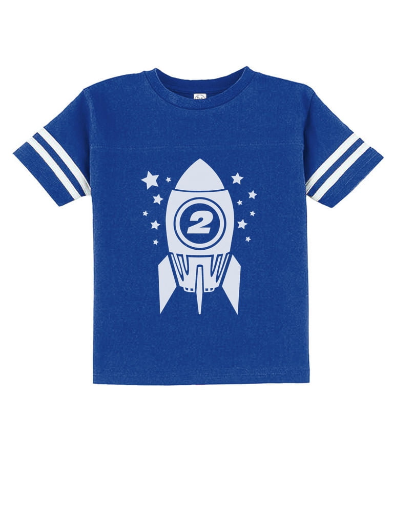Toddler Graphic Rocket and Stars Print Short-sleeve Tee