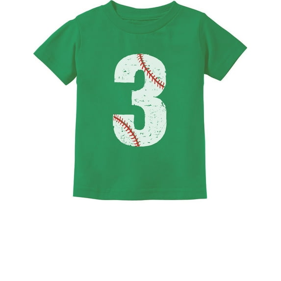 Tstars Boys Unisex 3rd Birthday Gift Baseball Tshirt Birthday Gift for 3 Year Old Birthday Gift for Boys Birthday Gift for Three Year Old Birthday Party B Day Toddler Kids T-Shirt