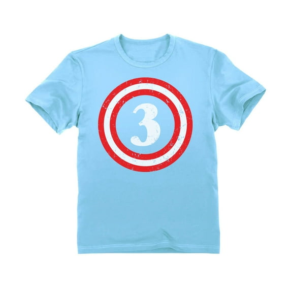 Tstars Boys Unisex 3rd Birthday Gift Shirt Birthday Gift for 3 Year Old Captain Birthday Shirts for Boy Graphic Tee for Three Years Old B Day Birthday Party Toddler Infant Kids T Shirt
