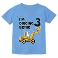 thumbnail image 1 of Tstars Boys Unisex 3rd Birthday Gift Tshirt Birthday Gift for 3 Year Old Bulldozer Construction Birthday Shirts for Boy Graphic Tee Tshirt B Day Birthday Party Toddler Kids T Shirt, 1 of 7