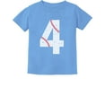 thumbnail image 1 of Tstars Boys Unisex 4th Birthday Gift Shirt Birthday Gift for 4 Year Old Baseball Birthday Shirts for Boy Graphic Tee Tshirt B Day Birthday Party Toddler Kids Graphic T Shirt, 1 of 6