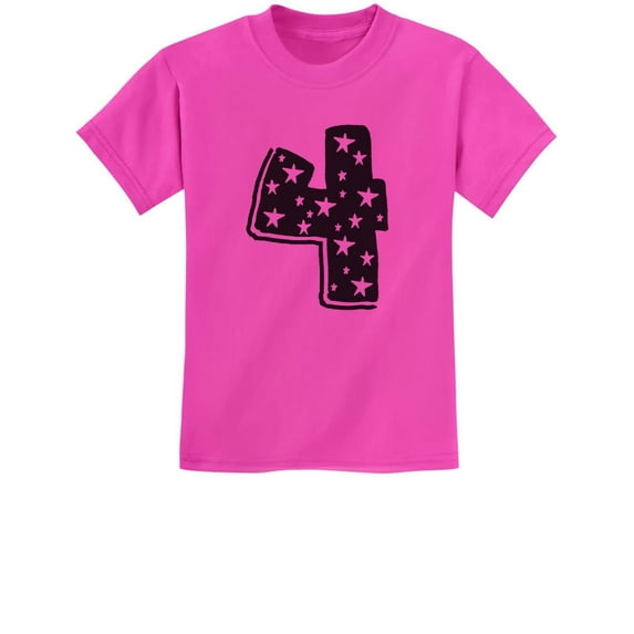 Tstars Boys Unisex 4th Birthday Gift Superstar I'm 4 Shirt Birthday Gift for 4 Year Old Birthday Gift for Boys Four Years Old Birthday Gift Idea Birthday Party B Day Kids T-Shirt