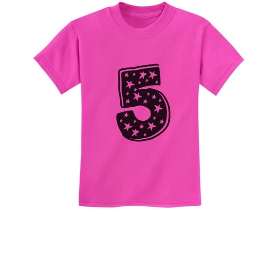 Tstars Boys Unisex 5h Birthday Gift Superstar Graphic Tee Birthday Gift for 5 Year Old Birthday Gift for Boys Cute Gift Idea Birthday Party B Day Youth Kids T Shirt