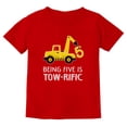 thumbnail image 1 of Tstars Boys Unisex 5th Birthday Gift Tractor Construction Shirt Birthday Gift for 5 Year Old Birthday Gift for Boys Birthday Party B Day Toddler Kids T Shirt, 1 of 6