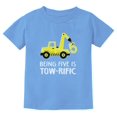 thumbnail image 1 of Tstars Boys Unisex 5th Birthday Gift Tractor Construction Shirt Birthday Gift for 5 Year Old Birthday Gift for Boys Birthday Party B Day Toddler Kids T Shirt, 1 of 6