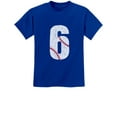 thumbnail image 1 of Tstars Boys Unisex 6th Birthday Gift Baseball Shirt Birthday Gift for 6 Year Old Birthday Gift for Boys Birthday Gift for Six Year Old Birthday Party B Day Youth Kids T Shirt, 1 of 6