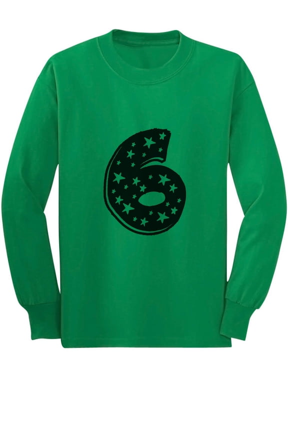 Boys Unisex 6th Birthday Gift I'm 6 Superstar Tshirt Birthday Gift for 6 Year Old Birthday Gift for Boys Six Years Old Birthday Gift Idea Birthday Party B Day Long Sleeve kids T Shirt