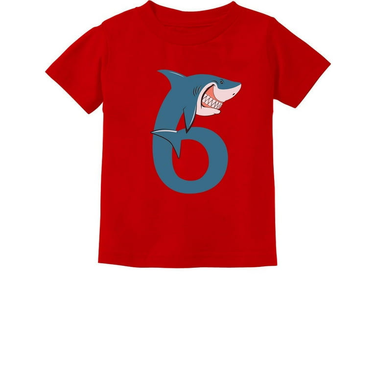 Kids 6 Years Old 6th Birthday Shark Shirt Kids Son Gift Party Kids 6 Years Old 6th Birthday Shark Shirt Kids Son Gift Party