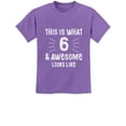 thumbnail image 1 of Tstars Boys Unisex 6th Birthday T-Shirt - "This Is What 6 and Awesome Looks Like" Graphic Tee - Perfect Gift for Six-Year-Old Birthday Celebrations - Fun and Stylish Kids Birthday Apparel, 1 of 8