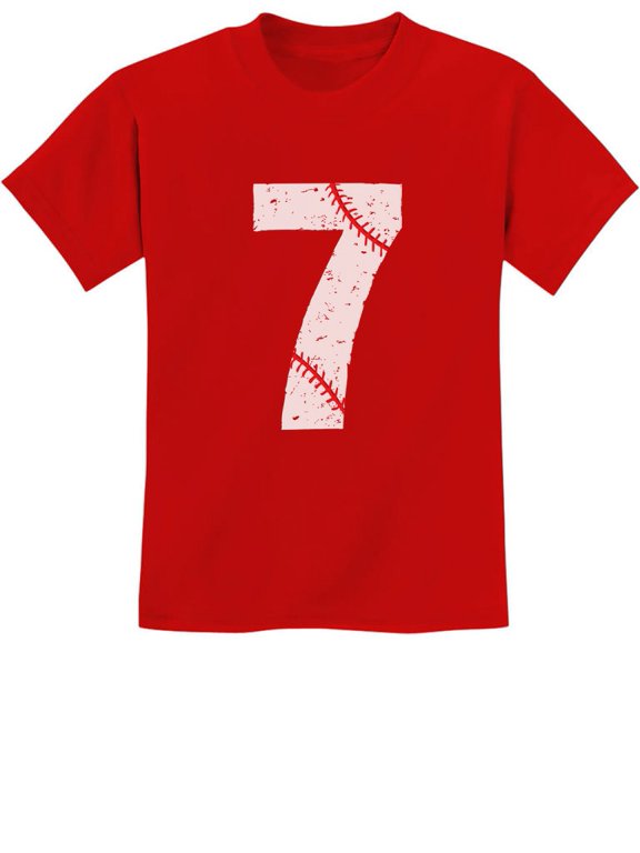 Boys Unisex 7th Birthday Gift Baseball Fan Shirt Birthday Gift for 7 Year Old Birthday Gift for Boys Birthday Gift for Seven Year Old Birthday Party B Day Youth Kids T Shirt