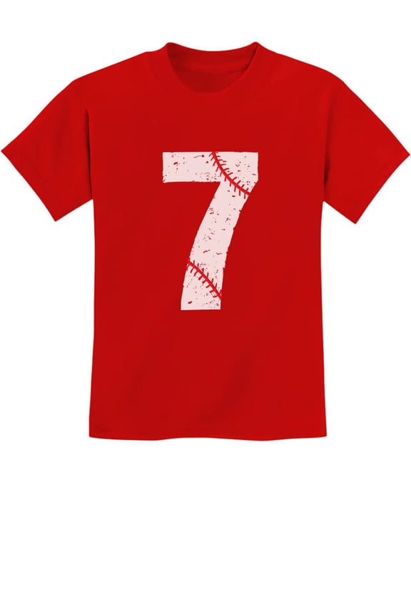 Boys Unisex 7th Birthday Gift Baseball Fan Shirt Birthday Gift for 7 Year Old Birthday Gift for Boys Birthday Gift for Seven Year Old Birthday Party B Day Youth Kids T Shirt