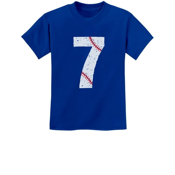Tstars Boys Unisex 7th Birthday Gift Baseball Fan Shirt Birthday Gift for 7 Year Old Birthday Gift for Boys Birthday Gift for Seven Year Old Birthday Party B Day Youth Kids T Shirt
