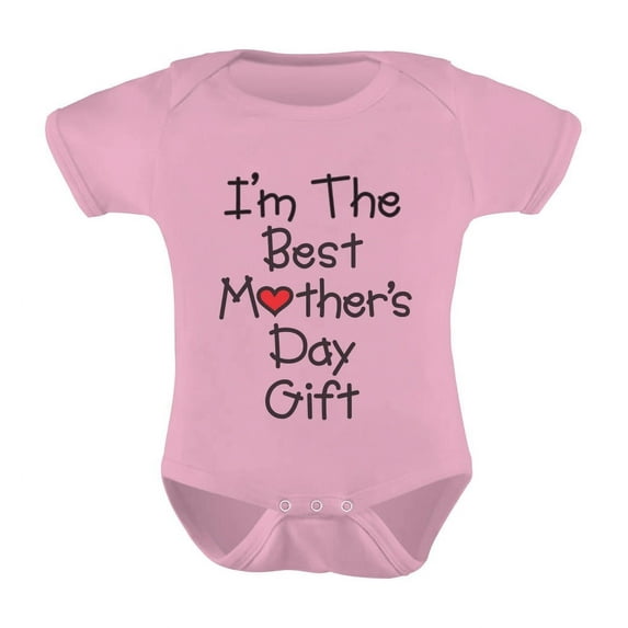 Tstars Boys Unisex Best Gift for Mother's Day Shirts I'm the Best Baby Toddler Cool Cute Gift for Mom Shirts for Baby Boy Mothers Day Gift Baby Bodysuit