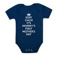 thumbnail image 1 of Tstars Boys Unisex Best Gift for Mother's Day Shirts Keep Calm its Mommys First Mothers Day Baby Toddler Cool Cute Gift for Mom Shirts for Baby Boy Mothers Day Gift Baby Shower Baby Bodysuit, 1 of 7