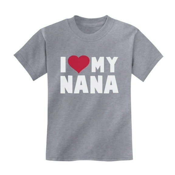 Tstars Boys Unisex Best Gift for Mother's Day Shirts Tee I Love Heart my Nana Kids Cool Cute Gift for Mom Shirts for Boy Mothers Day Gift Kids T Shirt