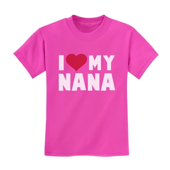 Tstars Boys Unisex Best Gift for Mother's Day Shirts Tee I Love Heart my Nana Kids Cool Cute Gift for Mom Shirts for Boy Mothers Day Gift Kids T Shirt