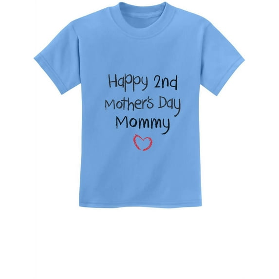 Tstars Boys Unisex Best Gift for Mother's Day Shirts Tshirt Happy 2nd Mothers Day Kids Cool Cute Gift for Mom Shirts for Boy Mothers Day Gift Kids T Shirt