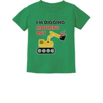 Tstars Boys Unisex Best Gift for Mother's Day Shirts Tshirt I'm Digging Mothers Day Tractor Kids Cool Cute Gift for Mom Shirts for Boy Mothers Day Gift Toddler Infant Kids T Shirt