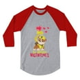 thumbnail image 1 of Tstars Boys Unisex Best Valentine's Day Shirts for Kids Love Digging Valentine's Gift Paw Patrol Rubble 3-4 Sleeve Baseball Jersey Toddler Shirt, 1 of 6