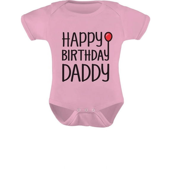 Tstars Boys Unisex Birthday Gifts for Dad Baby Boy Happy Birthday Daddy Cute Outfit Infant Dad's Gift B Day Birthday Party Baby Bodysuit
