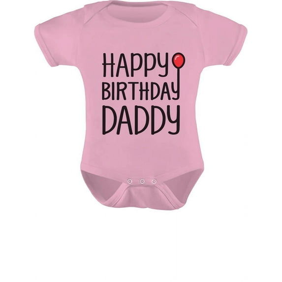 Tstars Boys Unisex Birthday Gifts for Dad Baby Boy Happy Birthday Daddy Cute Outfit Infant Dad's Gift B Day Birthday Party Baby Bodysuit