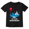 thumbnail image 1 of Tstars Boys Unisex Birthday Shark Birthday Party Shirt Funny Humor Graphic Tee Gift Birthday Party Birthday Gift Birthday Shirts for Boy B Day Toddler Kids Graphic T Shirt, 1 of 7