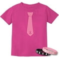 thumbnail image 1 of Tstars Boys Unisex Breast Cancer Awareness Shirts Pink Ribbon Tie Pink Ribbon Cancer Support Ribbon Apparel for Boys Youth Kids Graphic T Shirt, 1 of 6