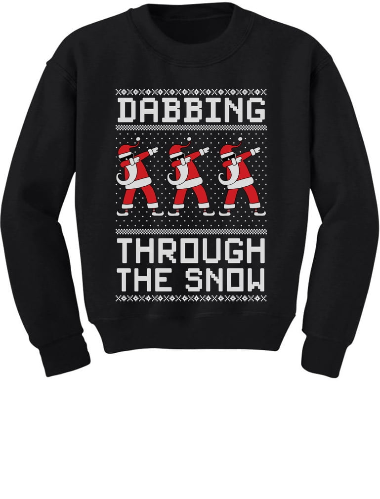 Boys Christmas Shirts Dabbing Santa Through The Snow Kids Boys Christmas Shirts Dabbing Santa Through The Snow Kids