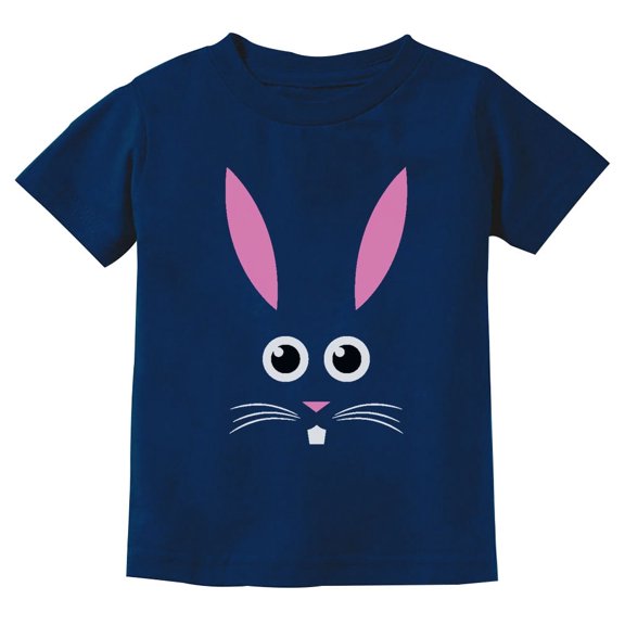 Tstars Boys Unisex Easter Holiday Shirts Bunny Face Shirt Cute Little Easter Bunny Kids Happy Easter Party Shirts Humor Funny Easter Gifts for Boy Kids T Shirt