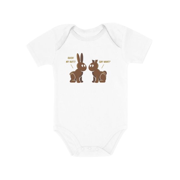 Tstars Boys Unisex Easter Holiday Shirts Chocolate Bunnies Baby Outfit Cute Happy Easter Party Shirts Humor Funny Easter Gifts for Boy Baby Bodysuit