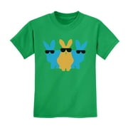Tstars Boys Unisex Easter Holiday Shirts Easter Bunny Hip Trio Bunnies Kids Happy Easter Party Shirts Humor Funny Easter Gifts for Boy Kids T Shirt
