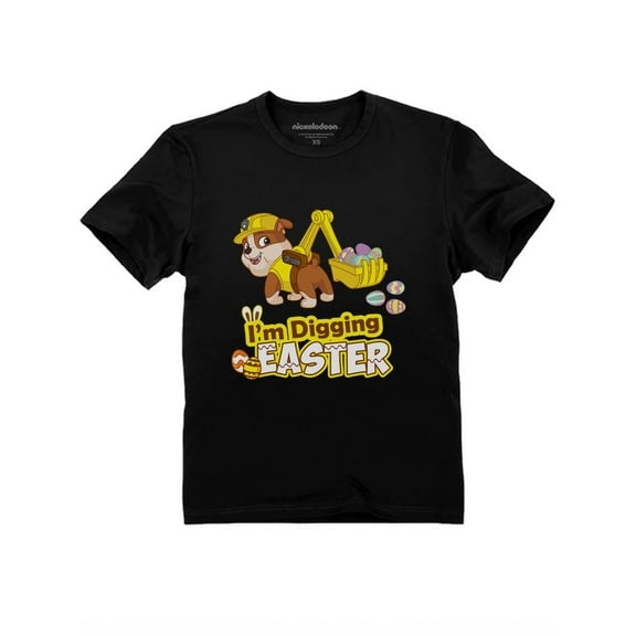 Tstars Boys Unisex Easter Holiday Shirts I'm Digging Easter Rubble Paw Patrol Kids Happy Easter Party Shirts Easter Gifts for Boy Toddler Kids T Shirt