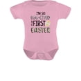 thumbnail image 1 of Tstars Boys Unisex Easter Holiday Shirts I'm So Egg-Cited It's My First Easter Baby Outfit Happy Easter Party Shirts Easter Gifts for Boy Infant Baby Bodysuit, 1 of 6