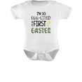 thumbnail image 1 of Tstars Boys Unisex Easter Holiday Shirts I'm So Egg-Cited It's My First Easter Baby Outfit Happy Easter Party Shirts Easter Gifts for Boy Infant Baby Bodysuit, 1 of 6