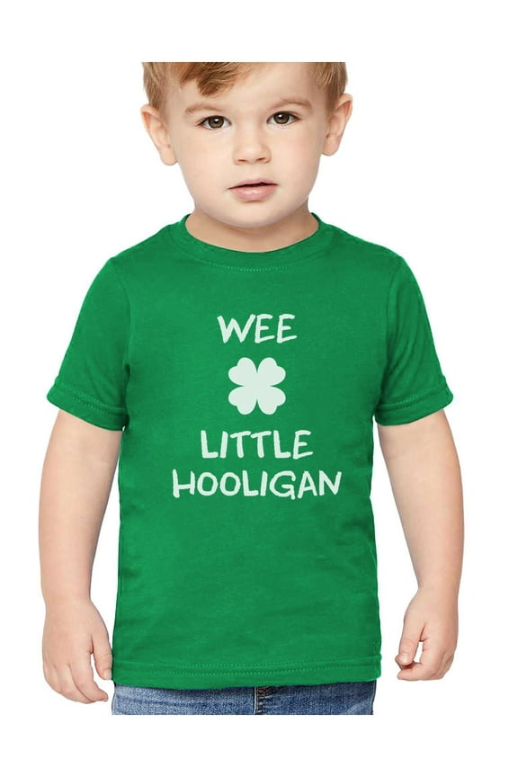 Boys Unisex Funny Humor Gifts for Irish St Patricks Day Cute Wee Little Hooligan Irish Kids St Patricks Day Beautiful Shirts Gift for Boys Irish Shirt Pride Proud Irish Toddler Kids T Shirt