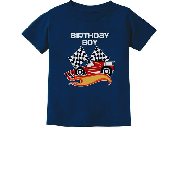 Tstars Boys Unisex Gift for Birthday Boy Racing Car Racer Boy Birthday Gift for Boys Birthday Party B Day Toddler Kids T Shirt