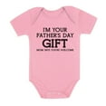 thumbnail image 1 of Tstars Boys Unisex Gifts for Dad Father's Day Shirts I'm Your Father's Day Gift Mom Says Welcome Cool Best Gift for Dad Funny Humor Baby Shower Baby Bodysuit, 1 of 7