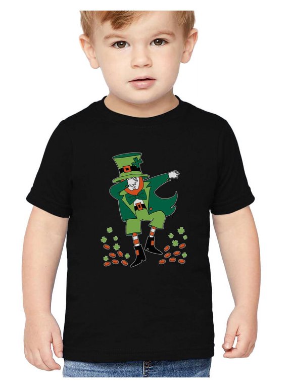 Boys Unisex Gifts for Irish St Patricks Day Clovers Dabbing Leprechaun Kids Tshirts St Patricks Day Shirts Gift for Boys Irish Shirt Pride Proud Irish Youth Kids T Shirt