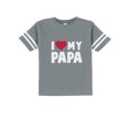 thumbnail image 1 of Tstars Boys Unisex Gifts for Dad Father's Day Shirts I Love Heart my Papa Children's Cool Best Gift for Dad Toddler Jersey T-Shirt, 1 of 3