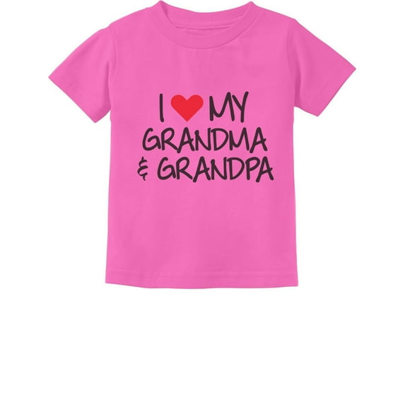 Tstars Boys Unisex Grandpa Shirts Best Grandfather I Love My Grandpa and Grandma Grandkid Gift Father's Day Gift for Dad Papa Gift for Grandpa Toddler Infant Kids T Shirt