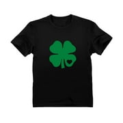 Tstars Boys Unisex Green Clover Heart St Patricks Irish Cute Shamrock Kids St Patricks Day Shirts Gift for Boys Irish Shirt Pride Proud Irish Youth Kids T Shirt