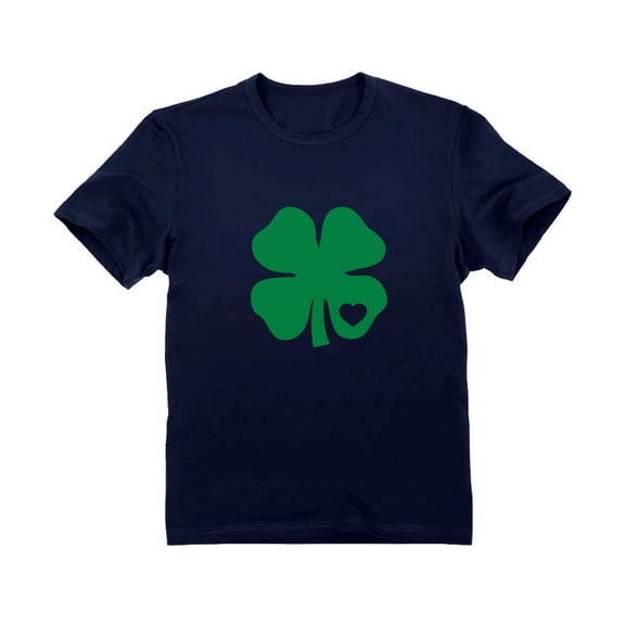 Tstars Boys Unisex Green Clover Heart St Patricks Irish Cute Shamrock Kids St Patricks Day Shirts Gift for Boys Irish Shirt Pride Proud Irish Youth Kids T Shirt
