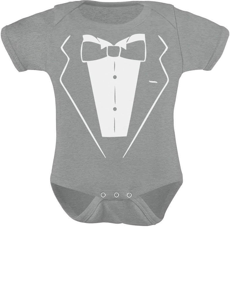 Tuxedo With Bow Tie Baby Boy Baby Bodysuit – Tstars