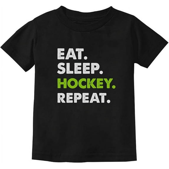 Tstars Boys' Hockey T-Shirt - Presents for Hockey Lovers Players - Youth Ice Hockey Gift - XL, Black