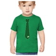 thumbnail image 1 of Tstars Boys Unisex Irish Clover Striped Tie Kids St Patricks Day Shamrock Shirts Gift for Boys Irish Shirt Pride Proud Irish Toddler Kids Graphic T Shirt, 1 of 10