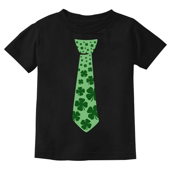 Tstars Boys Unisex Irish Clover Tie St Patricks Day Shamrock Cool Kids St Patricks Day Shirts Gift for Boys Irish Shirt Pride Proud Irish Youth Kids T Shirt