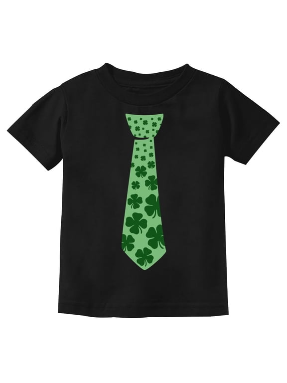Boys Unisex Irish Clover Tie St Patricks Day Shamrock Cool Kids St Patricks Day Shirts Gift for Boys Irish Shirt Pride Proud Irish Youth Kids T Shirt