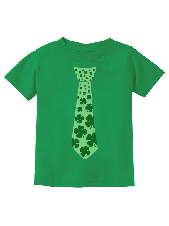 Boys Unisex Irish Clover Tie St Patricks Day Shamrock Cool Kids St Patricks Day Shirts Gift for Boys Irish Shirt Pride Proud Irish Youth Kids T Shirt